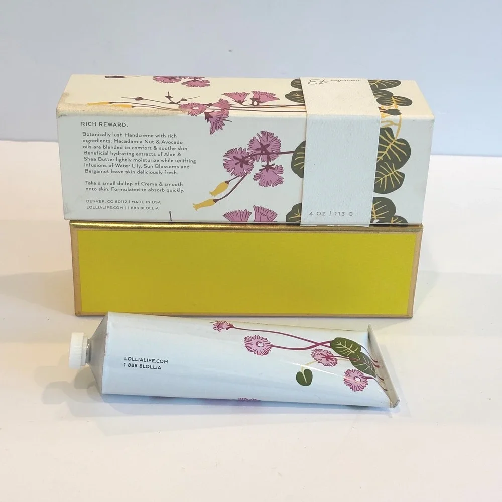 Lollia This Moment No. 43 Water Lily & Sun Blossoms Shea Butter Handcream 4oz